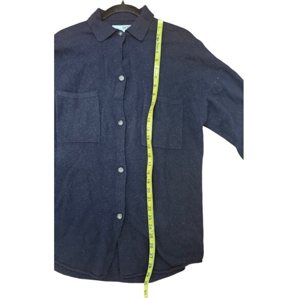 SWTR Navy Merino Wool Blend Sweater men’s Size S Soft Knit Pullo cardigan - Picture 9 of 12